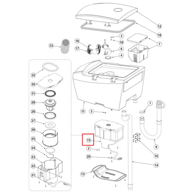 Nilfisk SC 500 53B Yüksek Güç Vakum Motoru 24 V 450 W Kit