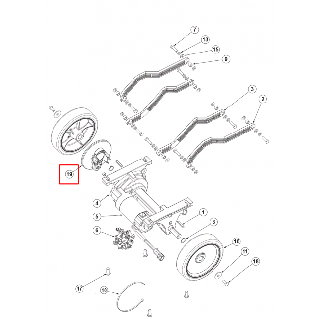 Nilfisk SC 500 53B Sürüş Motoru Donanım Kiti