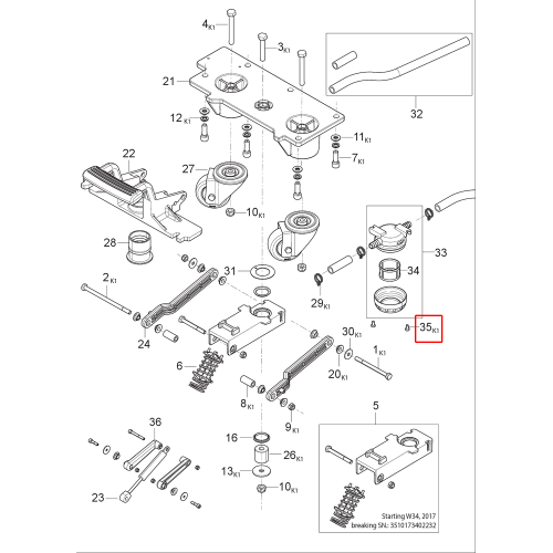 Nilfisk SC 500 53B Destek Silici Lastik Sabitleme Kiti