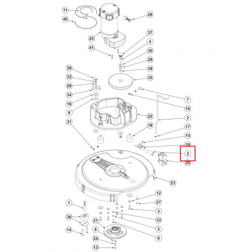 Nilfisk SC 500 53B Hortum Fırça Platformu
