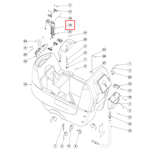 Nilfisk SC 500 53B Aktuatör Doğrusal 24 V Dc Strk 120 Mm Sıp