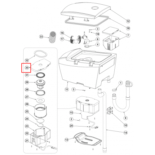 SC 500 53B Destek Üst F Vakum Motoru Soundpr. Yudum