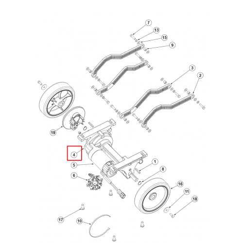 Nilfisk SC 500 53B Sürüş Motoru 200W 24V Kit