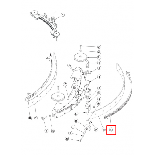 SC 500 53B Çerçeve Arka Elastik F Silici Lastik 700Mm 28 Sıp