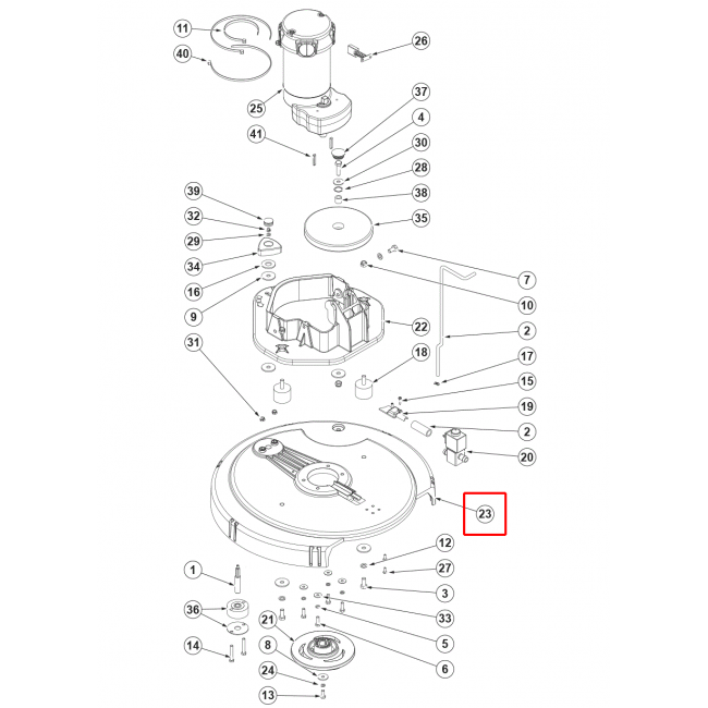 Nilfisk SC 500 53B Fırça Platformu 530Mm / 21 Plast. Sıp