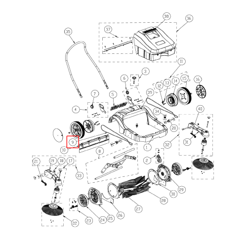 Nilfisk SW 250 Yuvarlak Kayış D6