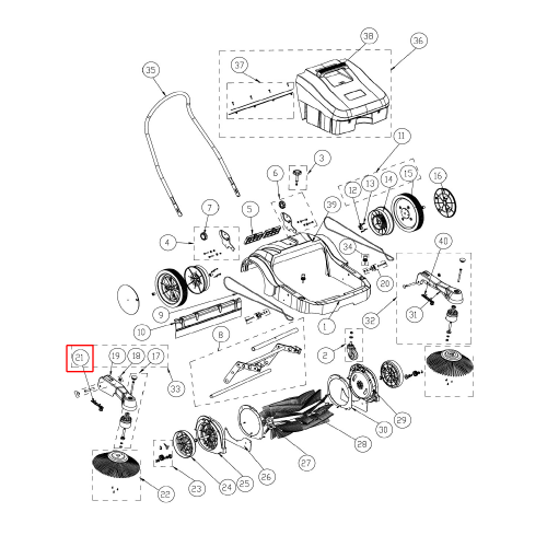 SW 250 Gergi Kayışı Sağ Kit