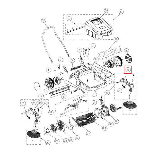 SW 250 Gergi Kayışı Sol Kit