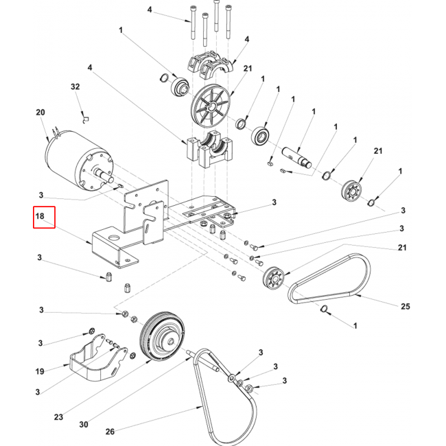 SW 750 Motor Plaka Desteği