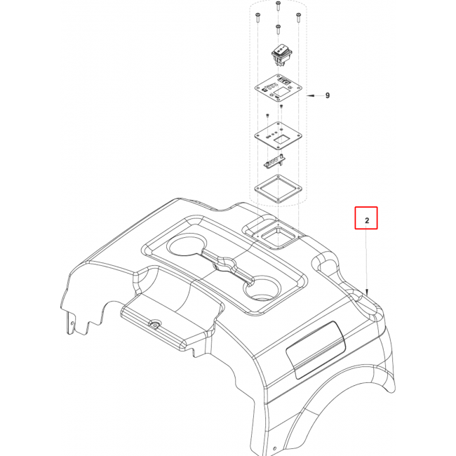 SW 750 Kapak Arka Gri Sıpl