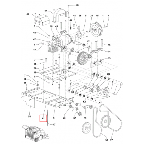 SW 900 Şanzıman Plaka Destek