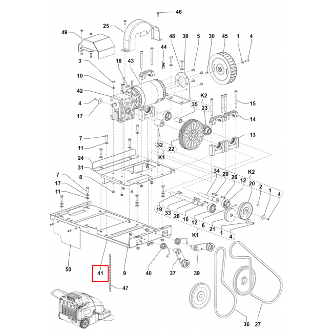 SW 900 Şanzıman Plaka Destek