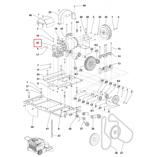 SW 900 Redüksiyon Dişli Komple