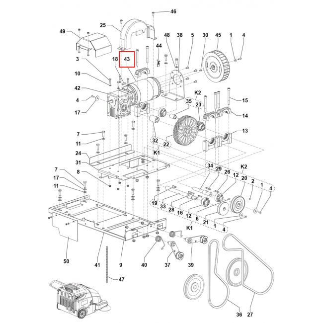 Nilfisk SW 900 Elektrik Motoru 12V 680W