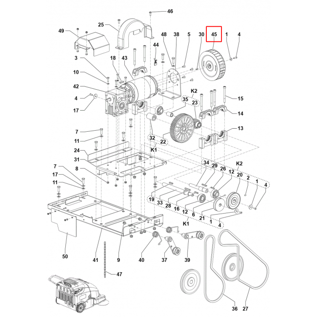 SW 900 Fan Radyal D.160X40 Rt D.11 Hub Galv.