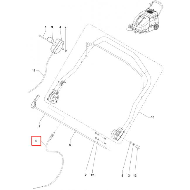 SW 900 Kablo Traksiyon L. 968Mm