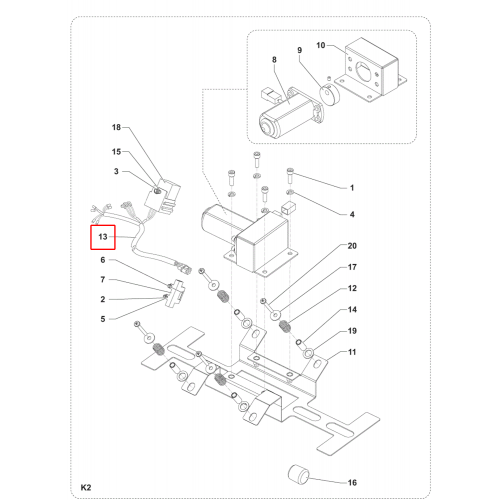 SW 900 Filtre Çırpıcı Kablo Seti