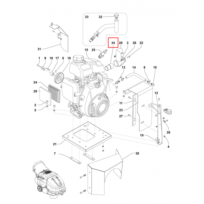 Nilfisk SW 900 Motor Donanım Kiti