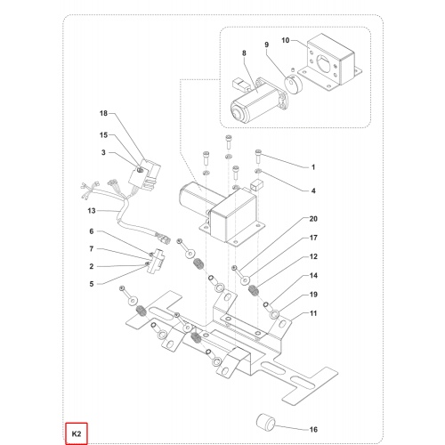 Nilfisk SW 900 Elektrikli Filtre Çırpıcı Kiti