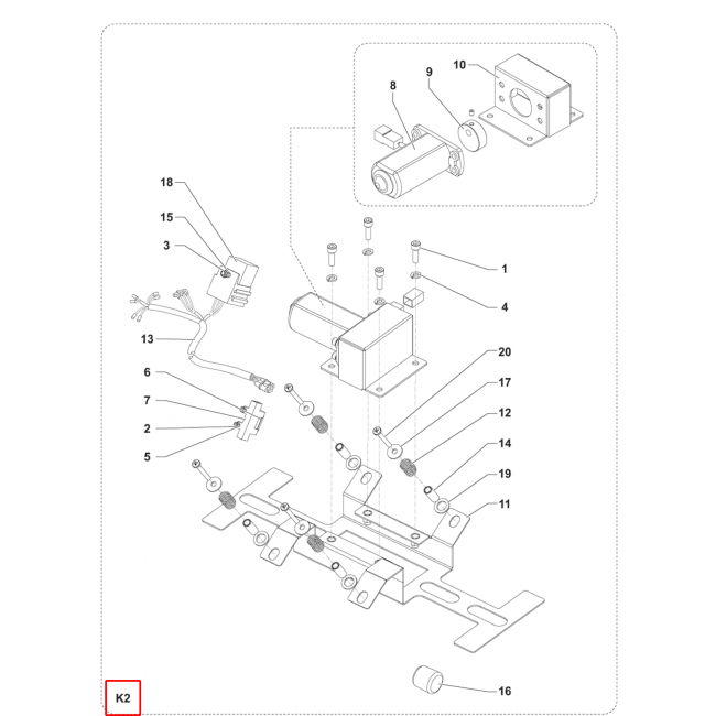 Nilfisk SW 900 Elektrikli Filtre Çırpıcı Kiti