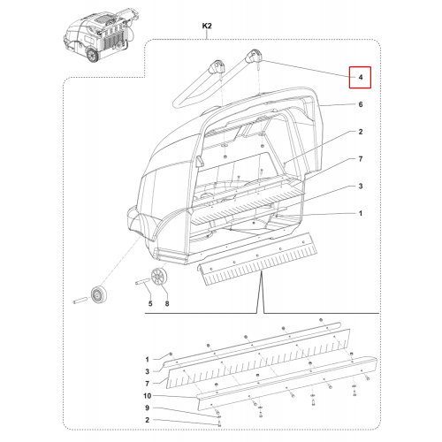 SW 900 Atık Konteyner Kol Kiti