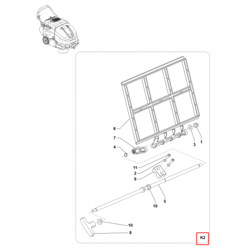 Nilfisk SW 900 Manuel Filtre Çırpıcı Kiti