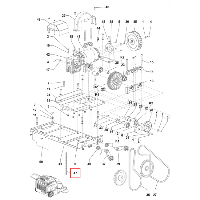SW 900 Zincir Zemin Kiti