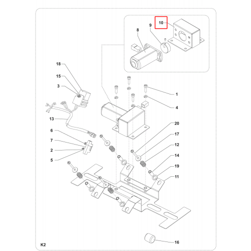 SW 900 Braket Filtre Çırpıcı Sıp