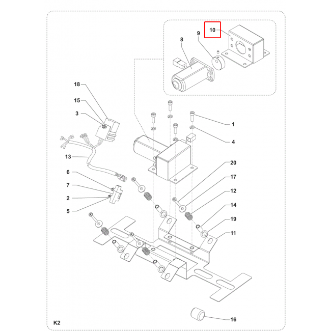 SW 900 Braket Filtre Çırpıcı Sıp