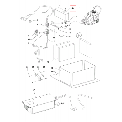 SW 900 Kapak Met Siyah Akü El. Sistem Kiti