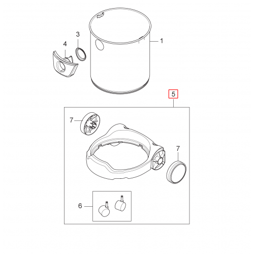 VL200 Inox Araba Tekerlekli Koyu Gri