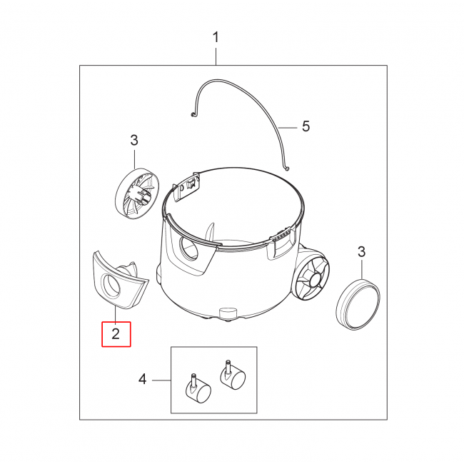 VL200 Inlet Fitting Koyu Gri