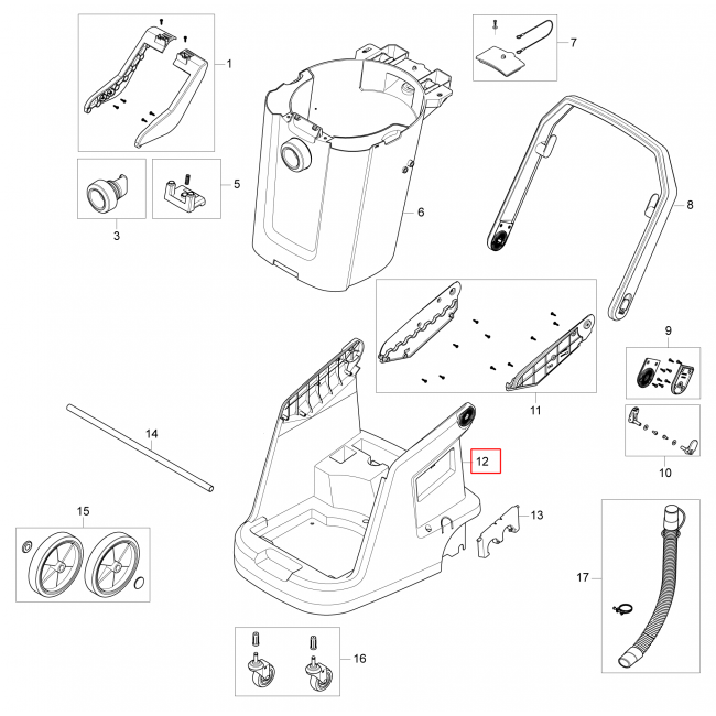 VL500-55 Çerçeve F. Ergo Arabası