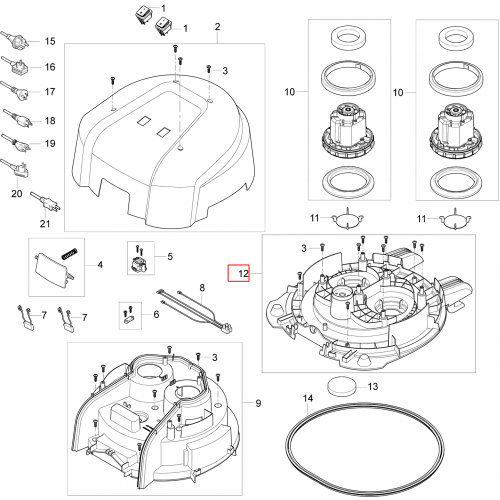 VL500-75 75-55L 2 Motor Taban Plakası