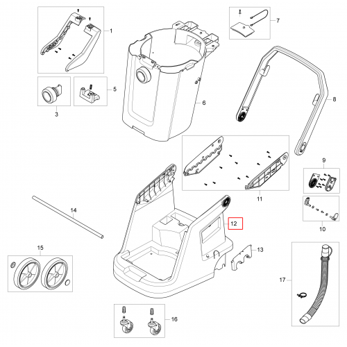 VL500-75 F. Ergo Arabası Çerçeve 