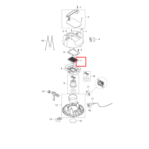 Nifisk VP300 Hepa Filtre H13