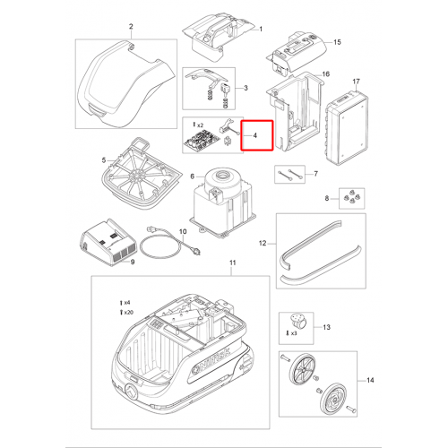 VP 600 Battery Pcb Kiti