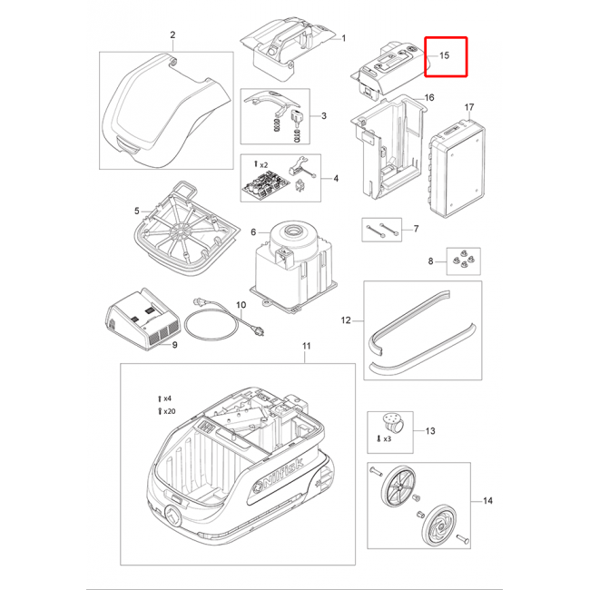 VP 600 Battery Akü Kapak Montajı