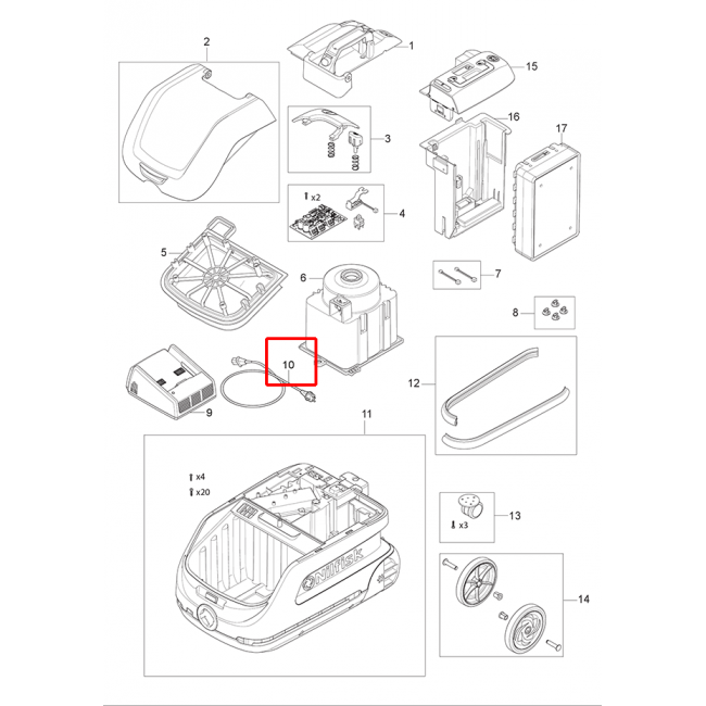 VP 600 Battery Kablo Şarj Cihazı Kiti