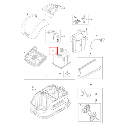Nilfisk VP 600 Hepa Motormodül Ab