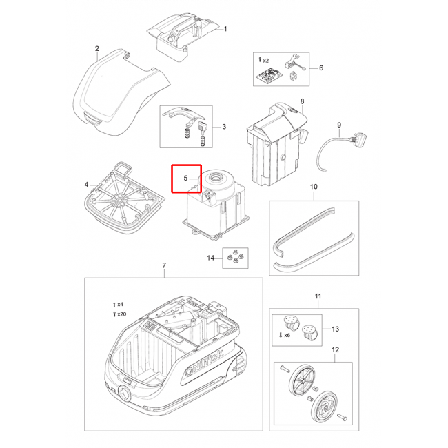 Nilfisk VP 600 Hepa Motormodül Ab