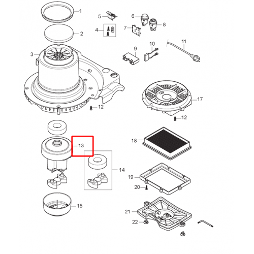 VP 930 Fan Birimi 220-240V 450W