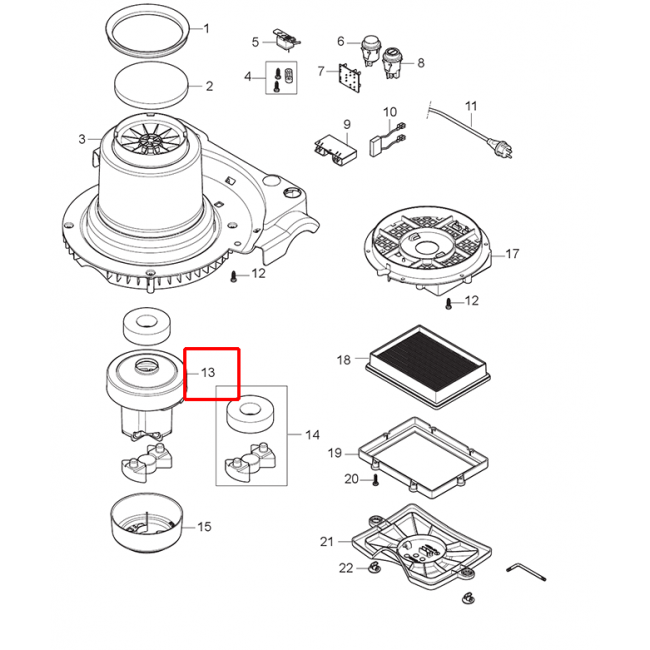 VP 930 Fan Birimi 220-240V 450W