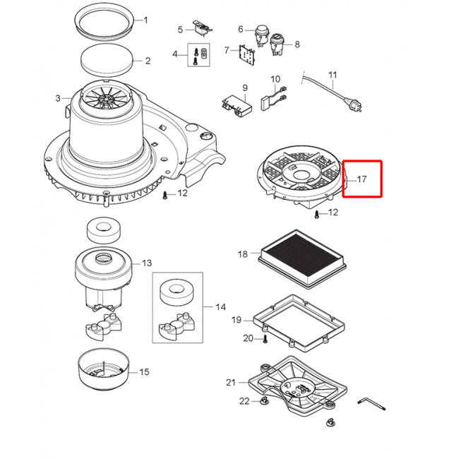VP 930 Filtre Tutucu