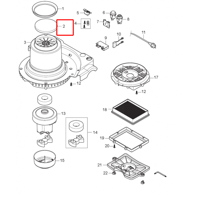 VP 930 Motor Filtre