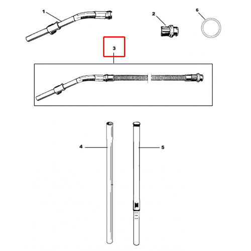 VP 930 Hortum Alu.Handle D32 1,9 M