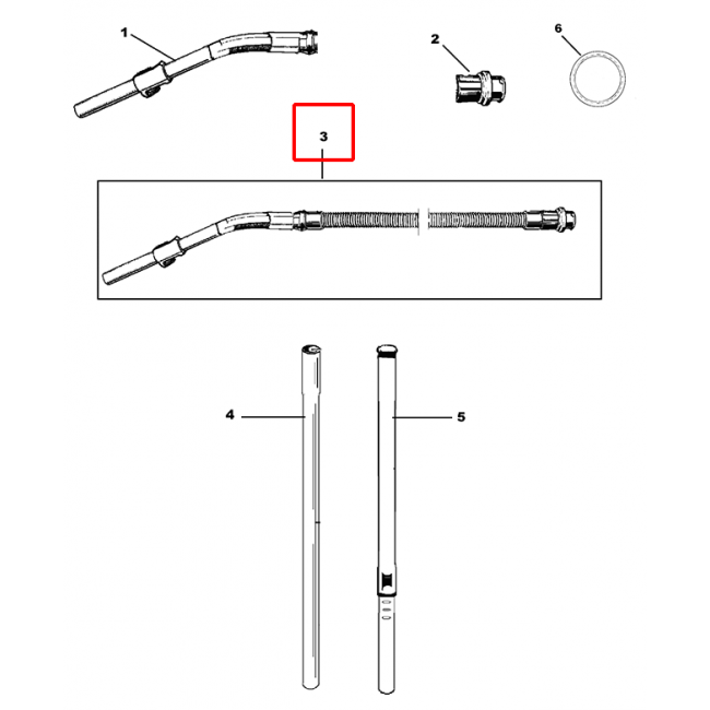 VP 930 Hortum Alu.Handle D32 1,9 M