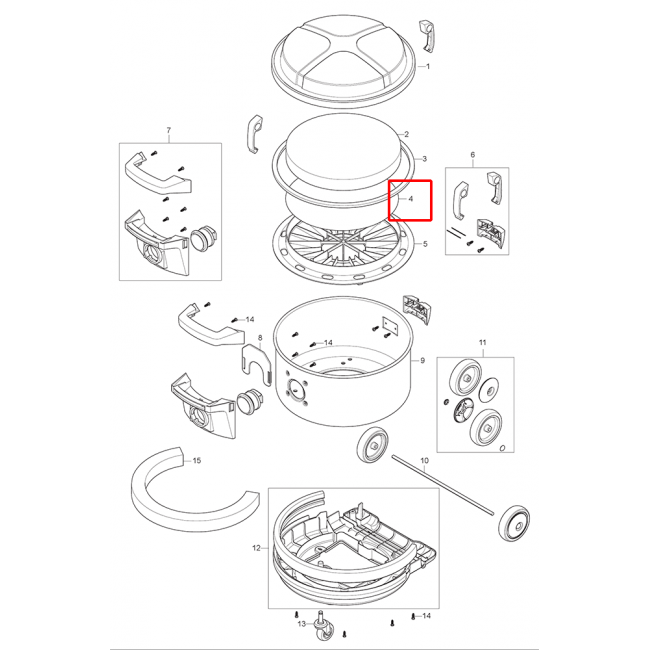 Nilfisk VP 930 Filtre 5 Adet