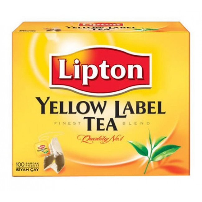 Lipton Yellow Label Bardak Poşet Çay 100lü Lipton Yellow Label Bardak Poşet Çay 100lü