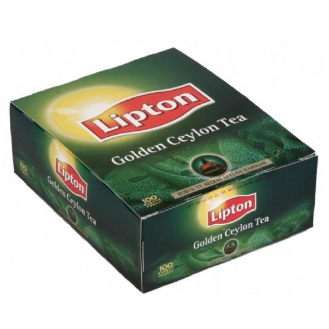 Lipton Golden Ceylon Bardak Poşet Çay 100lü Lipton Golden Ceylon Bardak Poşet Çay 100lü